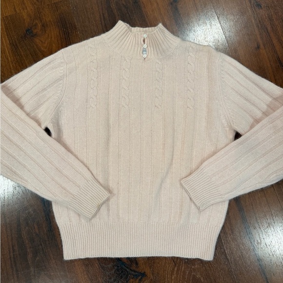 Robert Scott Sweaters - Vintage Robert Scott Ltd women's Lambswool Angora Sweater light pink Sz 36 (4-6)